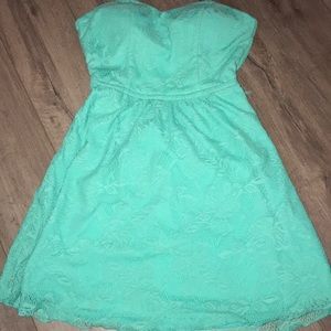 Junior strapless dress